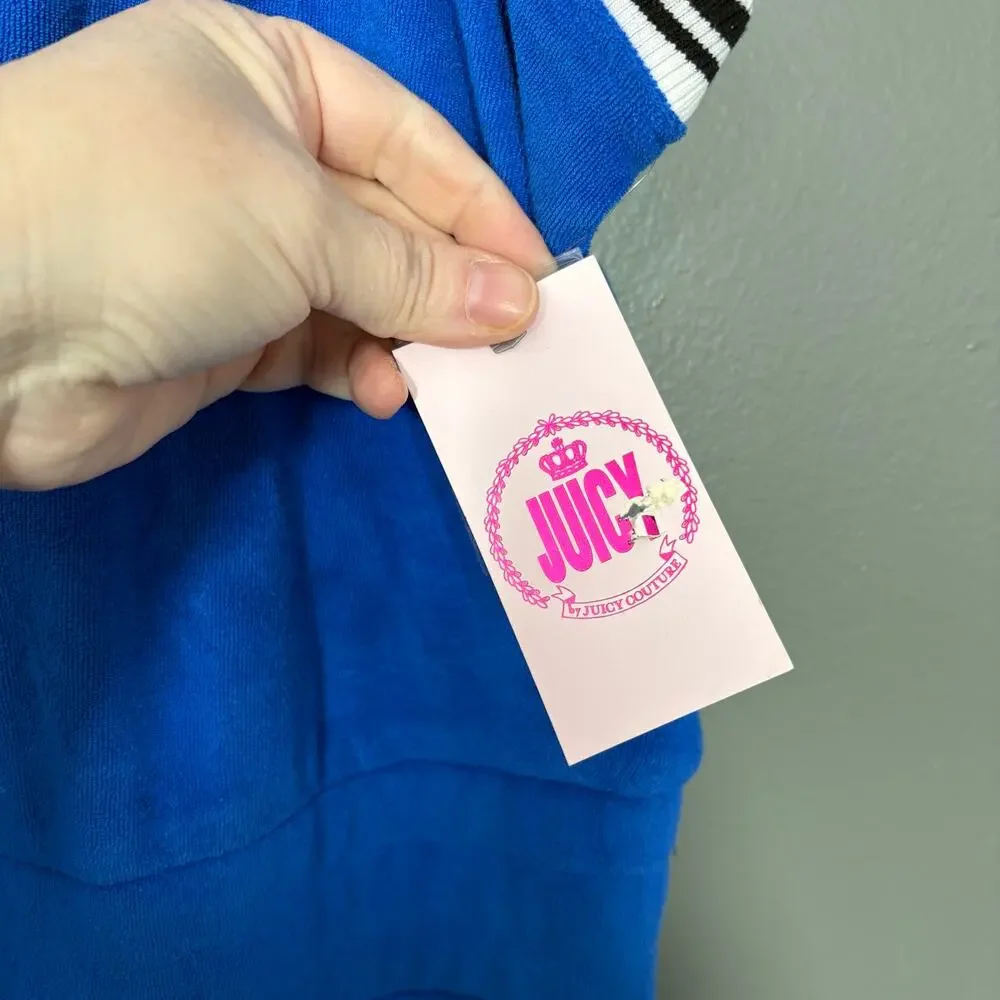 Juicy Couture NWT Blue French Terry Y2K Shorts Romper - 2X - Women's Plus Size